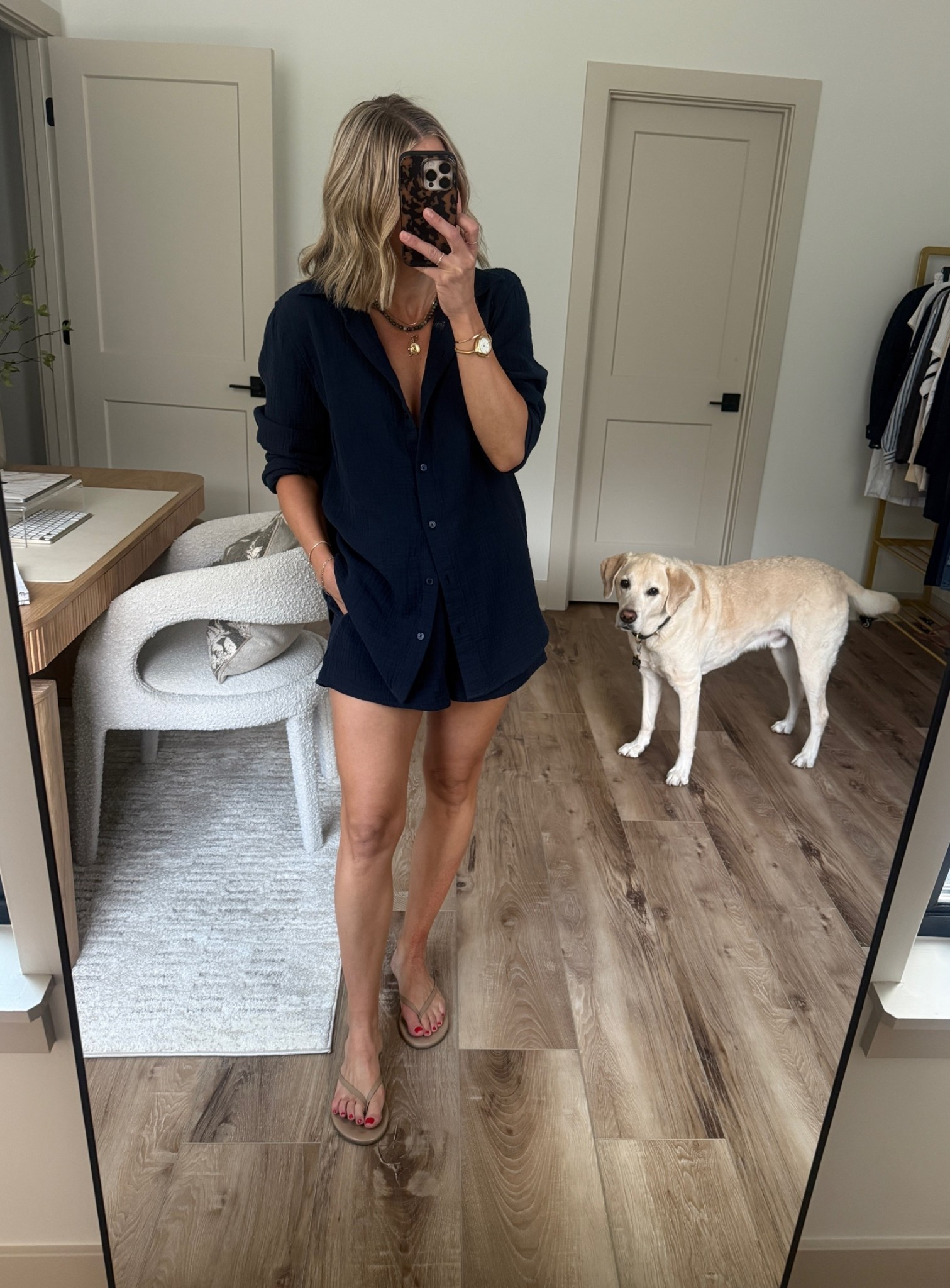 Wearing small gauze shorts, XS gauze shirt, sandals tts

#LTKgrwm #LTKootd #LTKOver40