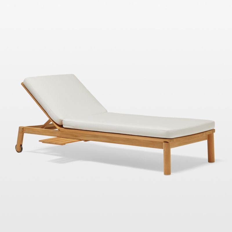 Neighbor Haven Canvas Outdoor Chaise Lounge + Reviews | Crate & Barrel | Crate & Barrel