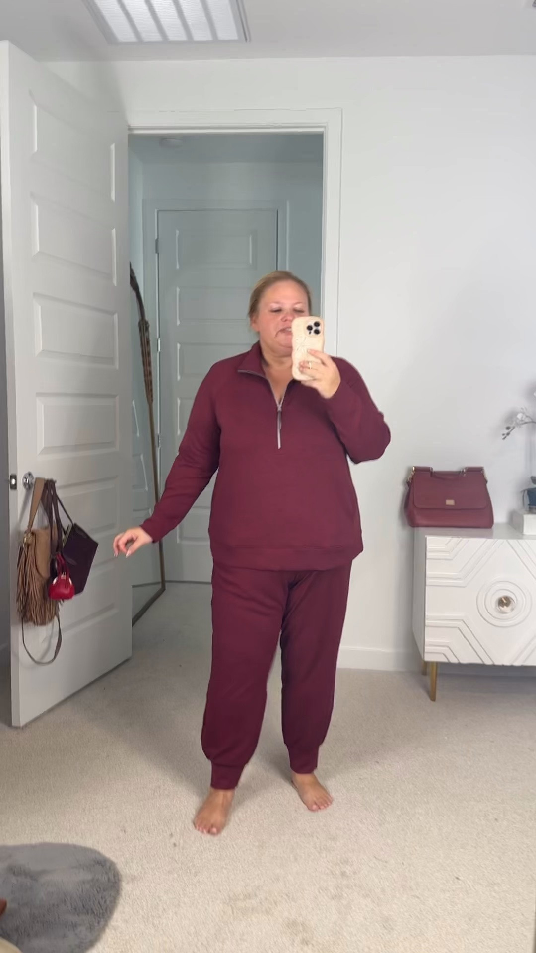 Wearing 18/20 absolutely so comfortable 
This lounge set feels exactly like the expensive brand, but way less price

#LTKSaleAlert #LTKPlusSize #LTKootd