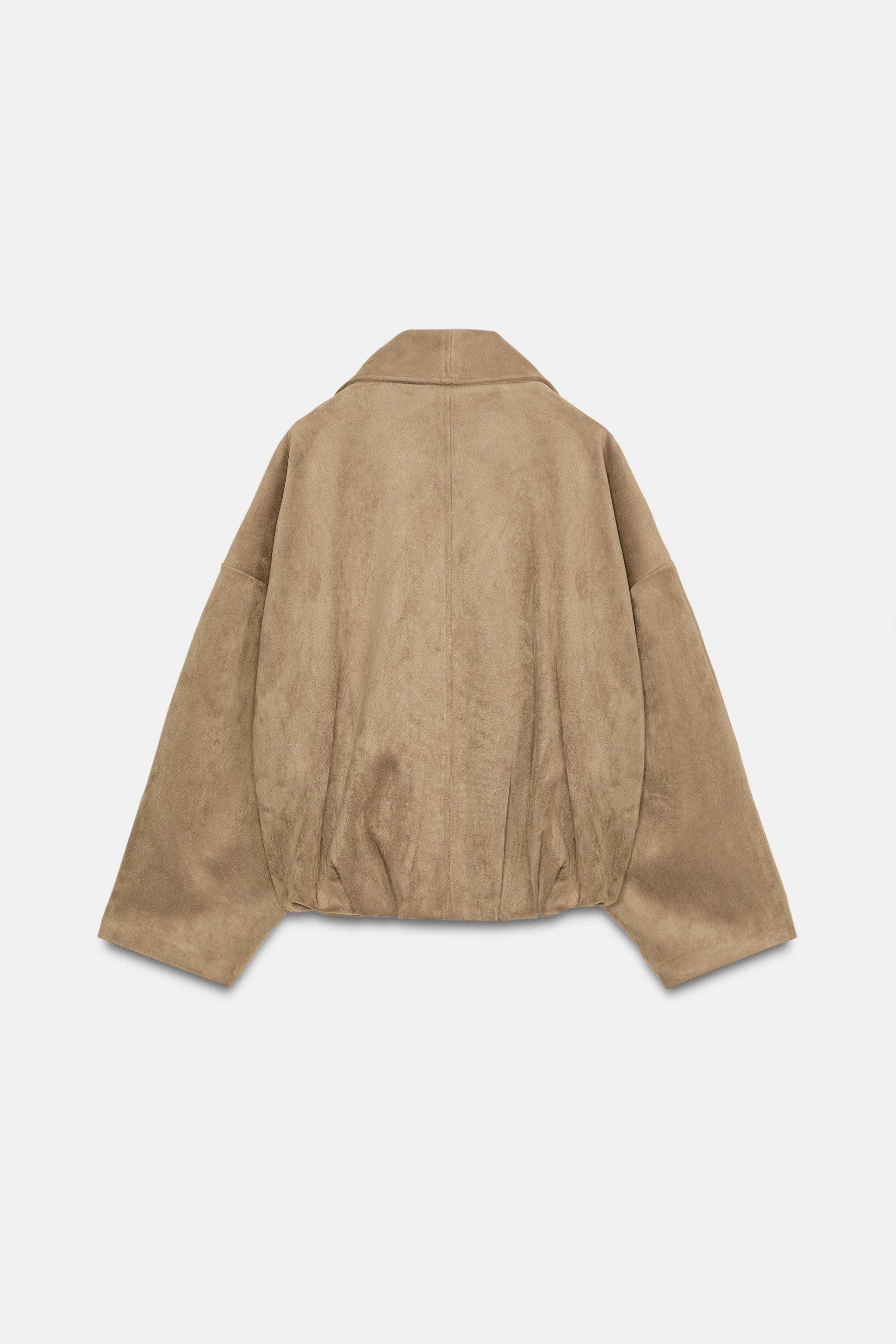 WRAPOVER FAUX SUEDE JACKET | Zara UK