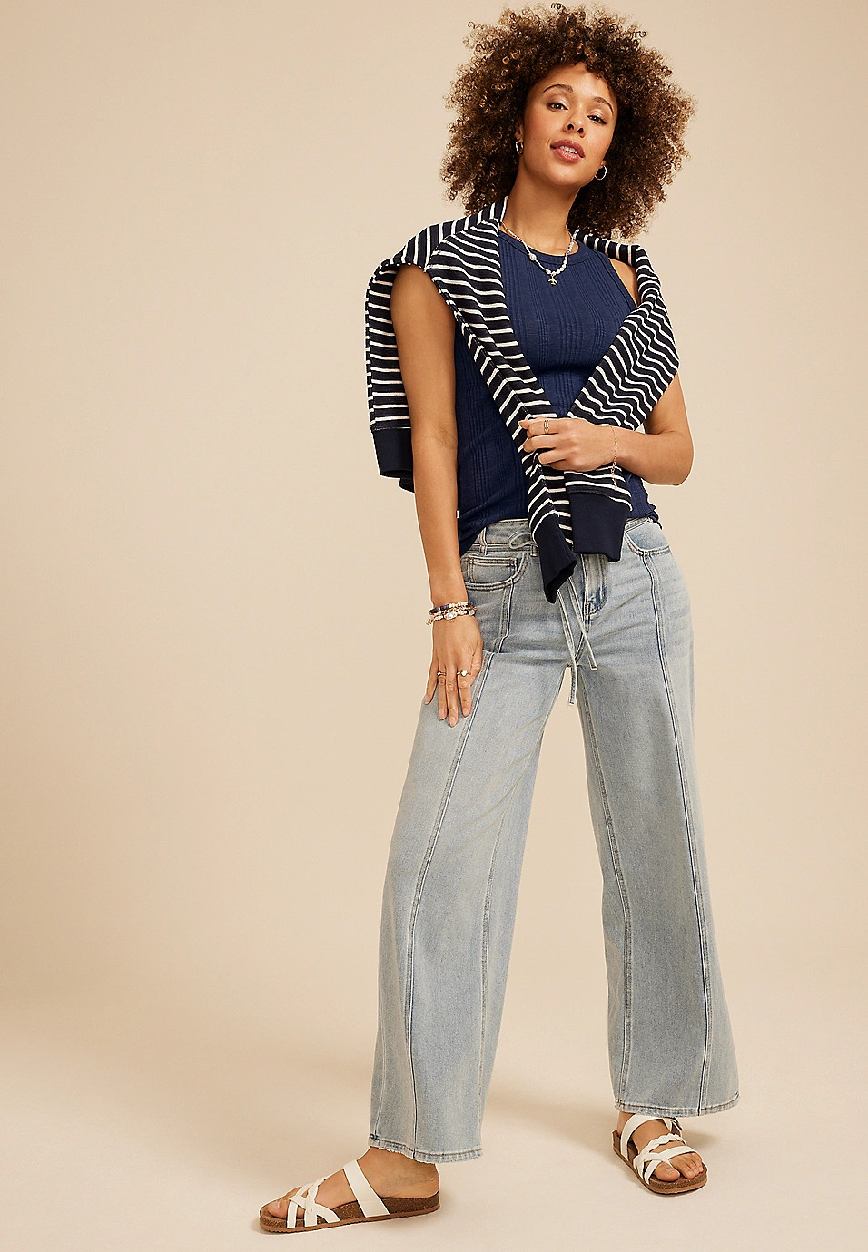 24/7 Variegated Ribbed Highline Tank Top | Maurices