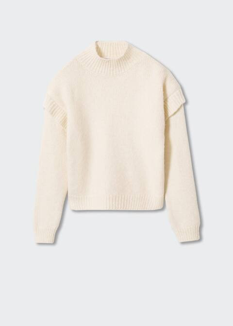 High neck sweater with shoulder detail | MANGO (UK)