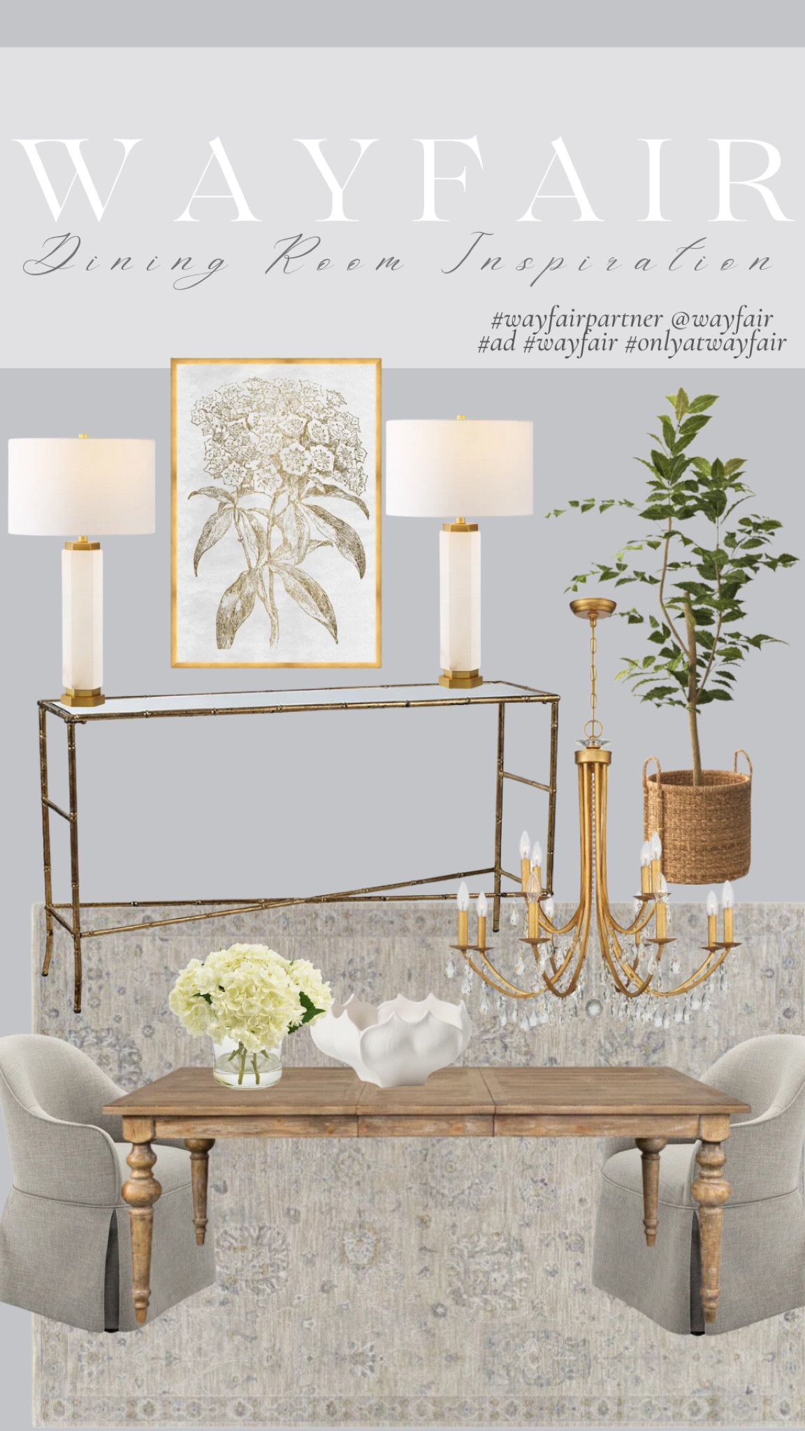 Dining room inspiration with @Wayfair! So many beautiful and affordable pieces from dining chairs, tables, art and rugs! #Wayfairpartner #wayfair #onlyatwayfair AD

#LTKFindsUnder50 #LTKFindsUnder100 #LTKHome