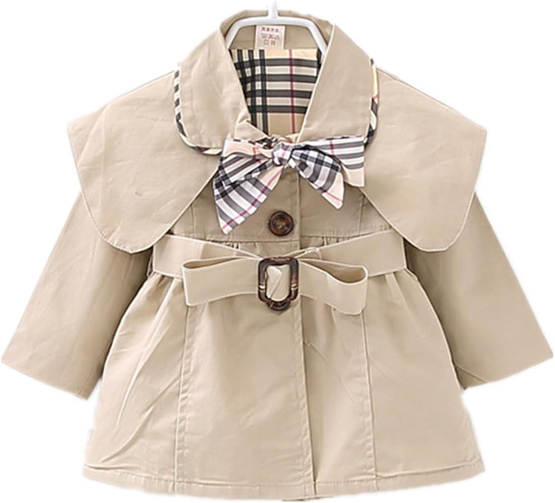 Kids Baby Girl Spring Autumn Trench Coat Fashion Wind Proof Jacket | Amazon (US)