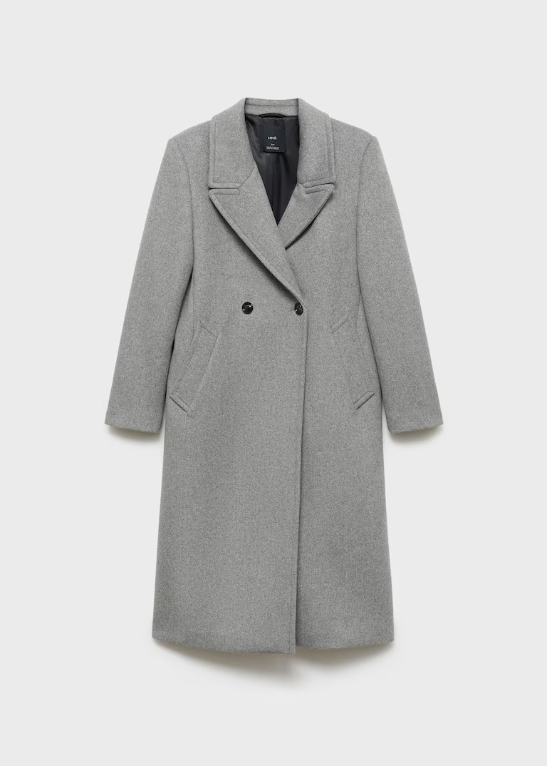 Lapels wool coat - Women | MANGO United Kingdom | MANGO (UK)