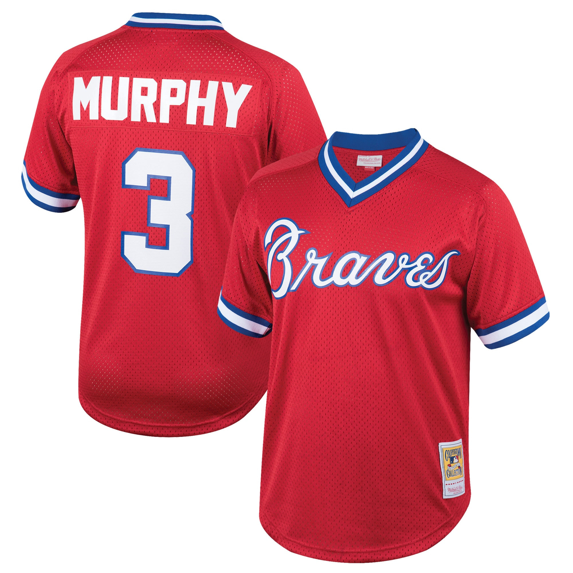 Youth Atlanta Braves Dale Murphy Mitchell & Ness Red Cooperstown Collection Mesh Batting Practice... | MLB Shop