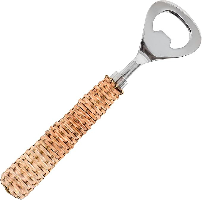 Fabulous Basketweave Bottle Opener - 8” Stainless Steel Flatware with Wicker Handle Kitchen Ute... | Amazon (US)