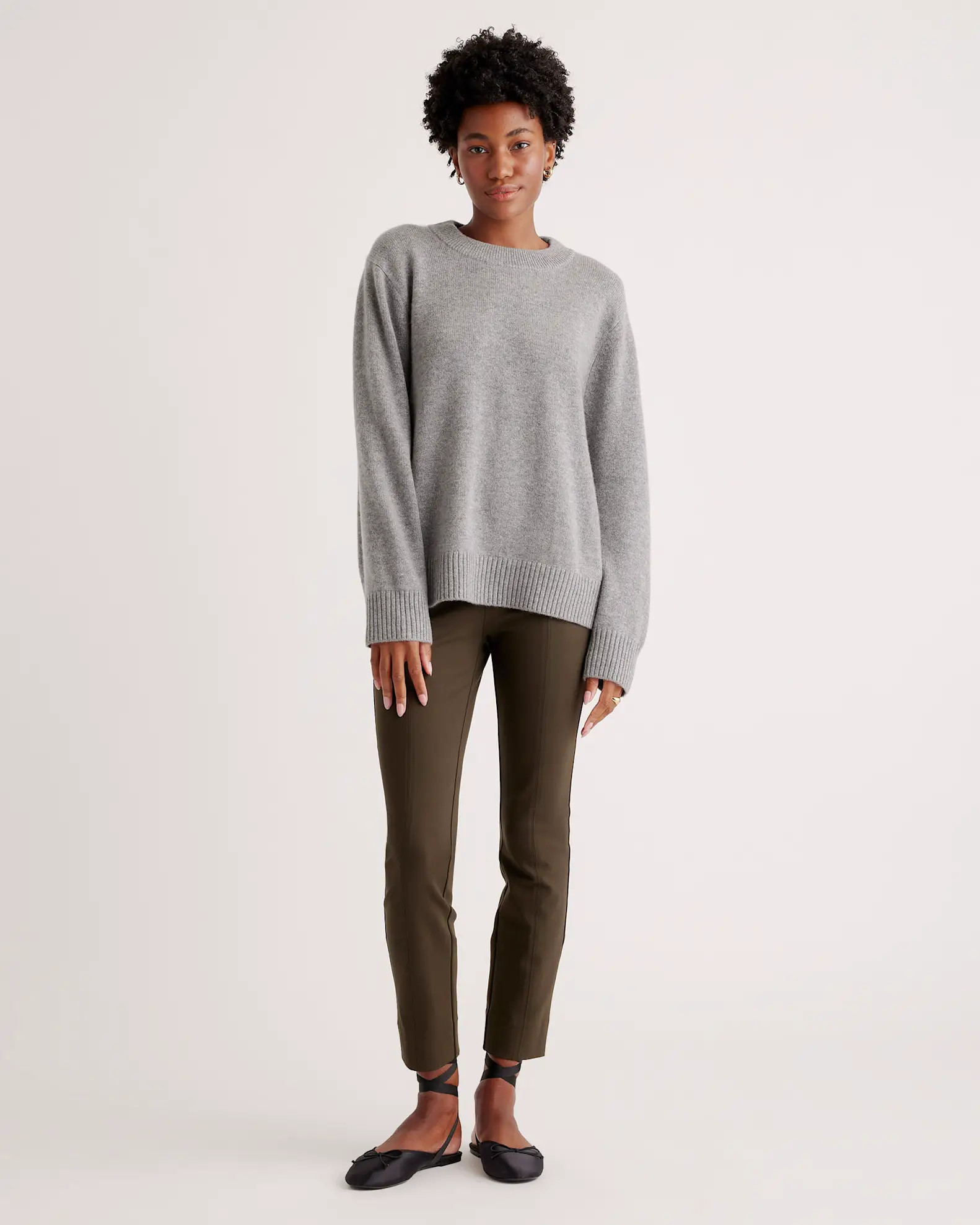 Mongolian Cashmere Oversized Crewneck Sweater | Quince