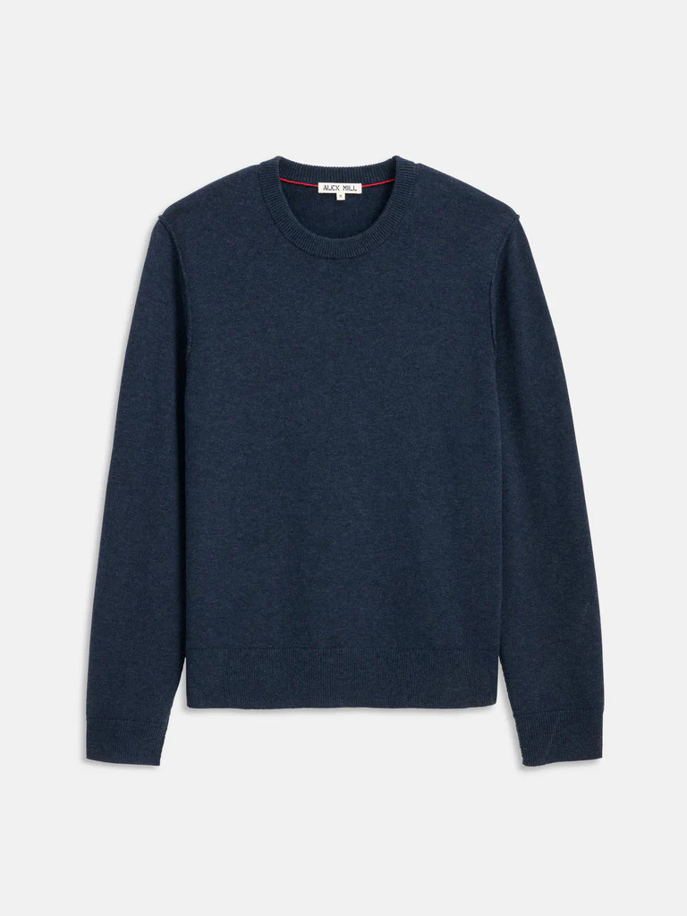 Reverse Seam Crew In Wool Cotton | Alex Mill