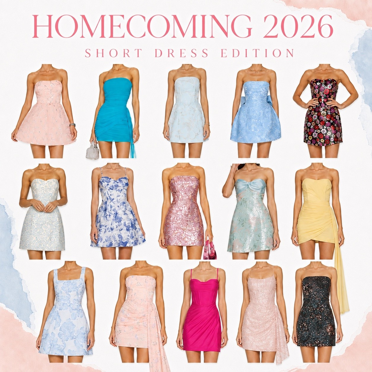 Trending homecoming dresses that are also age appropriate and not too tight... still teen approved though 💗