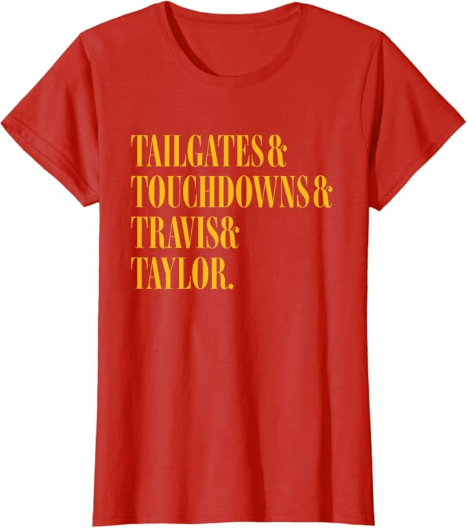 Travis & Taylor Kansas City Football Tee T-Shirt | Amazon (US)