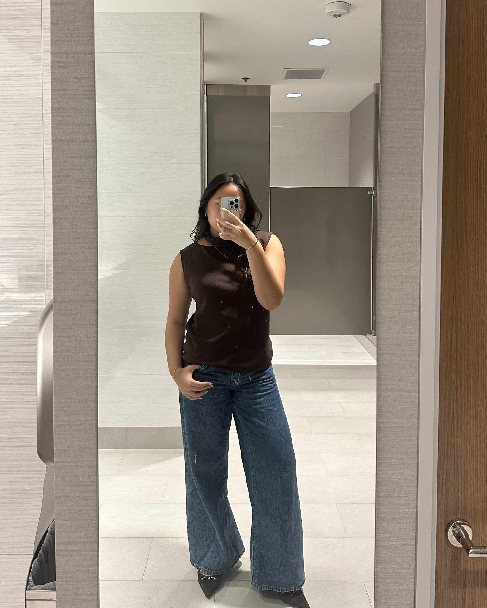 brown top from cider and brown heels from sam edelman!!! my favorite sandwich to pair with black, navy, white, or beige slacks!! literally so cute and chic, plus with the coach bag PLEASEEE. 

xoxo, jo

#LTKStyleTip #LTKFindsUnder100 #LTKWorkwear