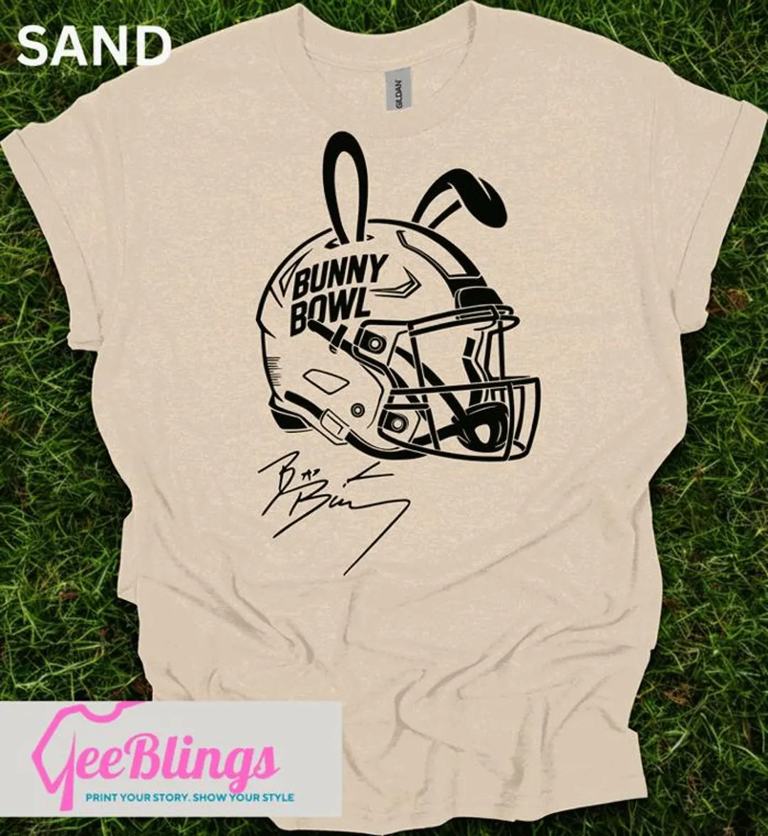 Bad Bunny Super Bowl Shirt, Benito Helmet - Etsy | Etsy (US)