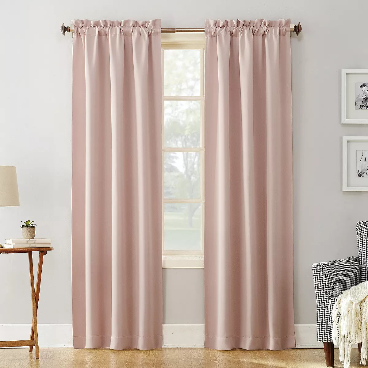 Sun Zero Blackout Kenneth Energy Saving Rod Pocket Curtain Panel | Target