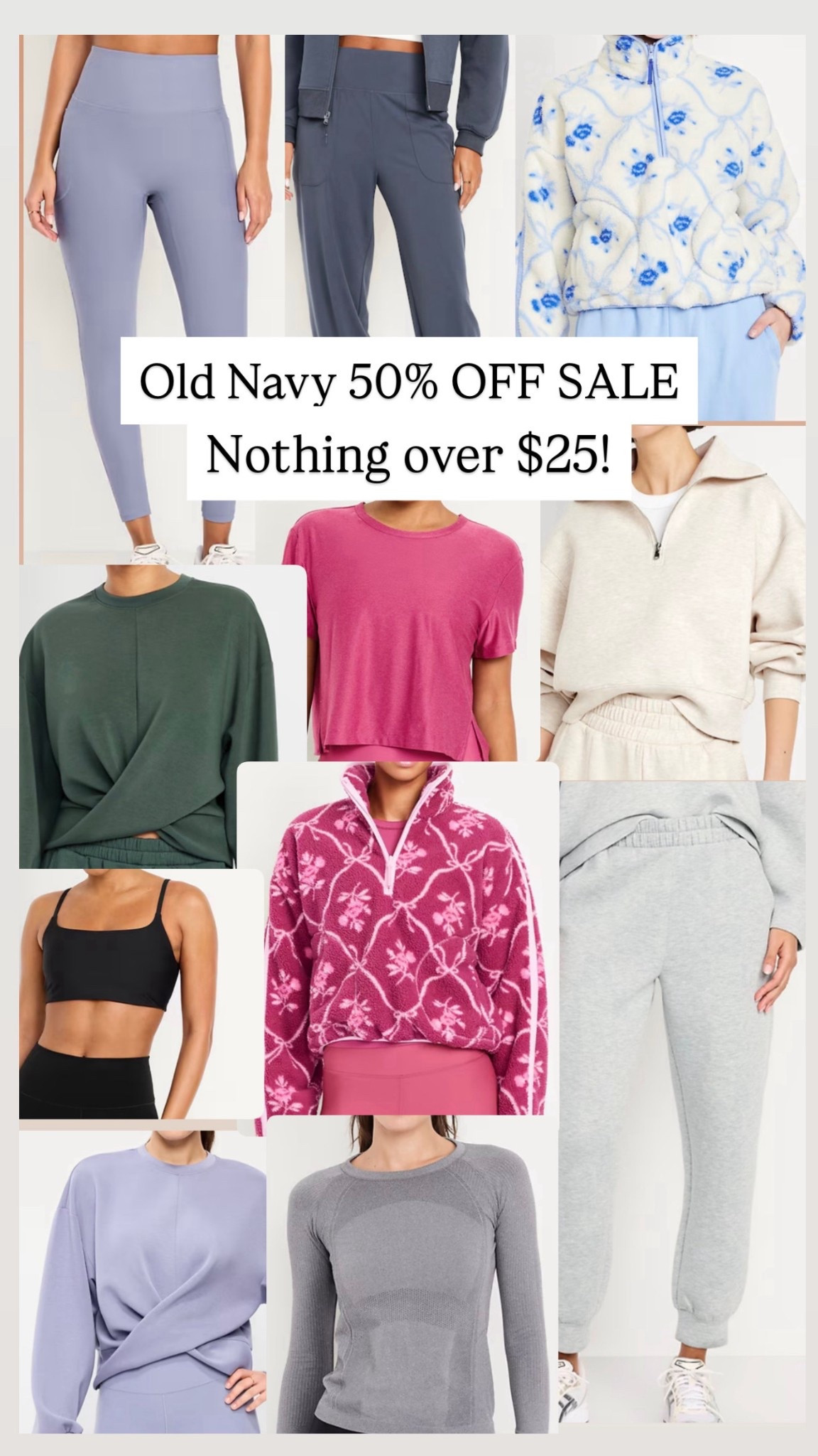 Old Navy has an activewear sale going on right now. Everything is 50% off. There is really nothing over $25. New year new you, stock up!

#LTKActive #LTKSaleAlert