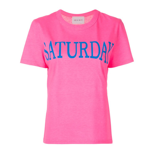 Alberta Ferretti Camiseta 'Saturday' - Pink & Purple | FarFetch BR
