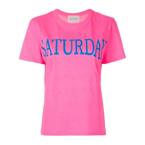 Alberta Ferretti Camiseta 'Saturday' - Pink & Purple | FarFetch BR