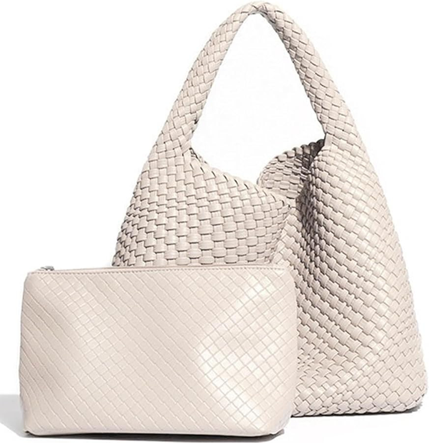 Tote Bag Shoulder Handbags for Women Hand bag Large Capacity Travel Woven Lightweight Purse Hobo ... | Amazon (US)