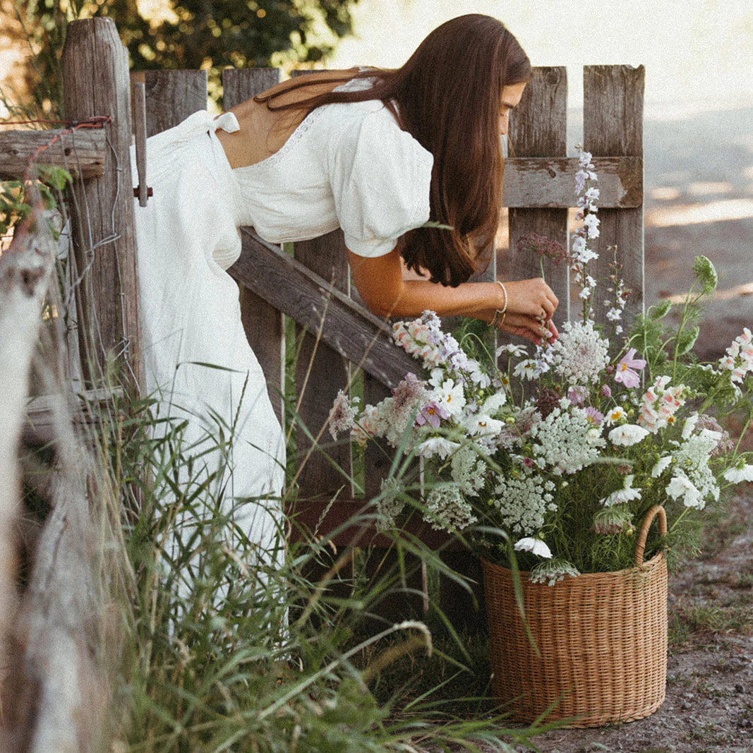 Lolo Rattan Basket | Roan Iris