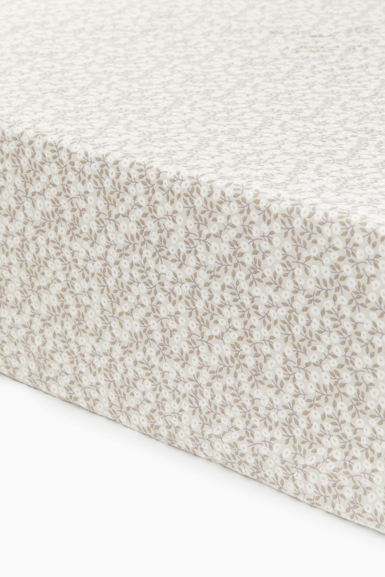 H & M - Fitted Crib Sheet - Beige | H&M (US + CA)