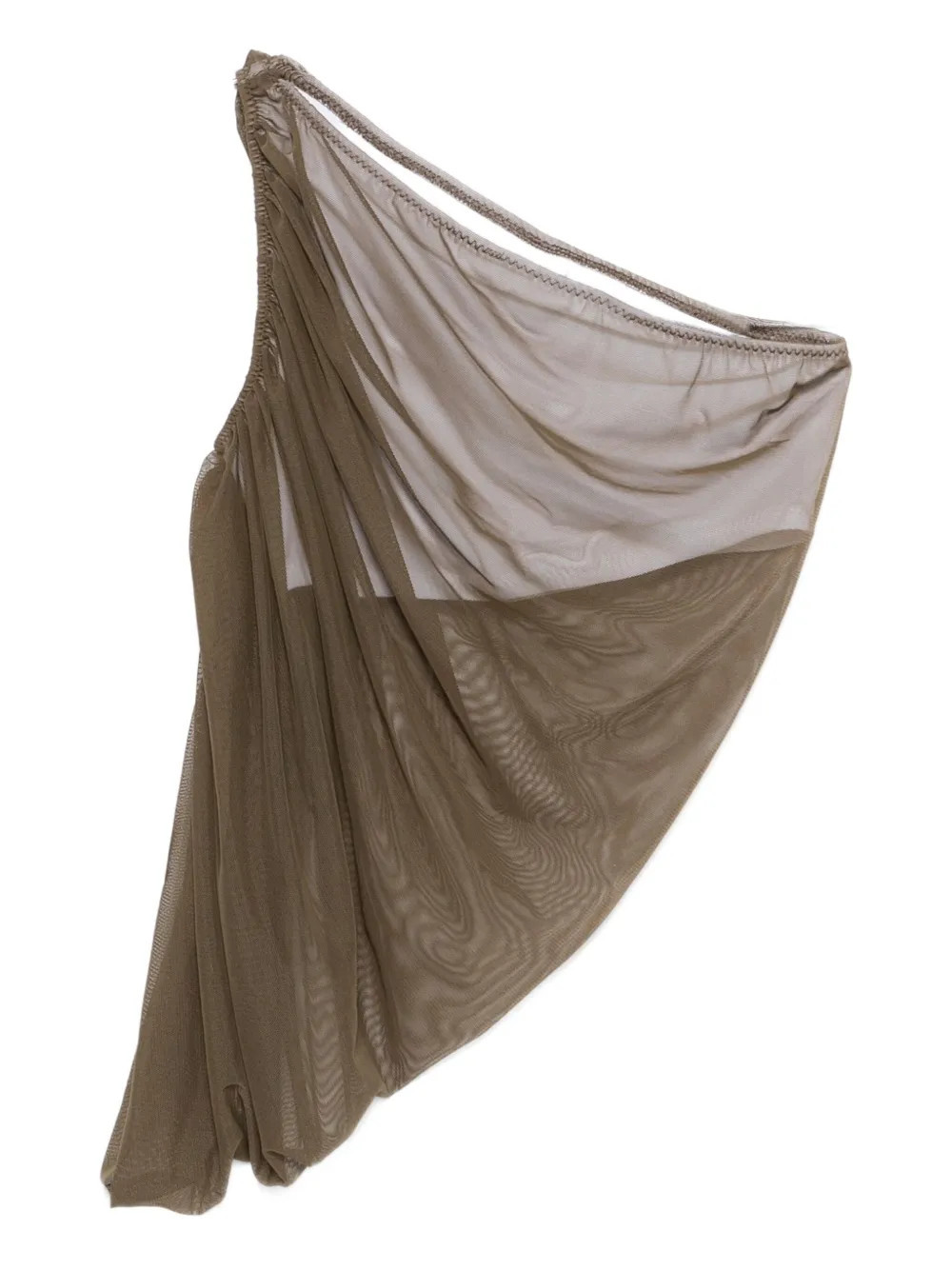 Norma Kamali Diana one-shoulder draped top - Green | Farfetch Global