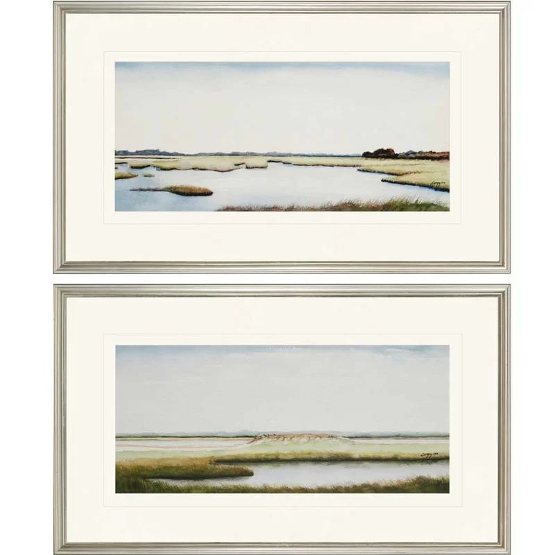 'Marshlands I' by Coggins - 2 Piece Picture Frame Print Set on Paper | Wayfair North America