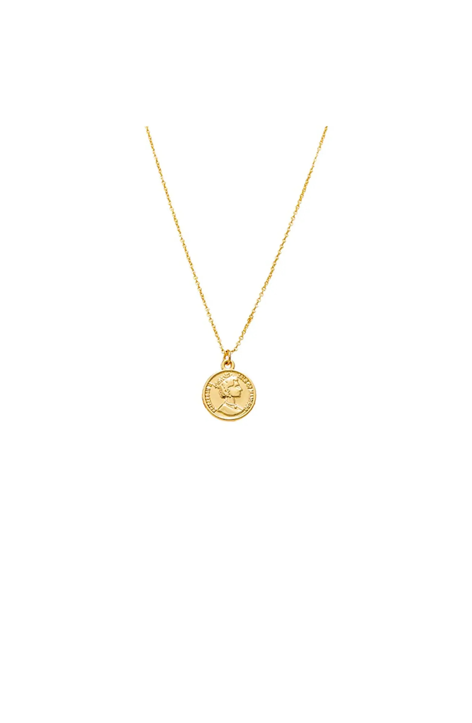 BY ADINA EDEN Lira Coin Pendant Necklace | Nordstrom | Nordstrom
