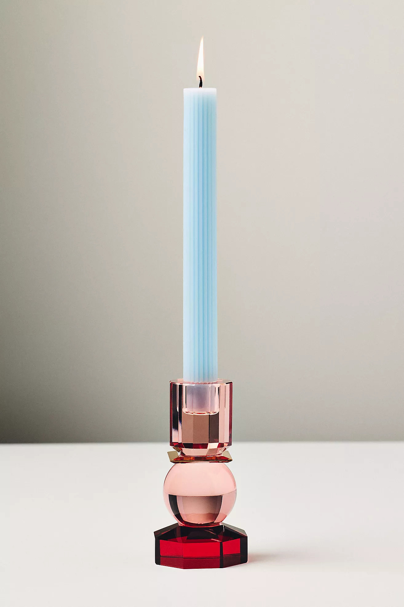 Modern Cut Glass Candle Holder | Anthropologie (US)
