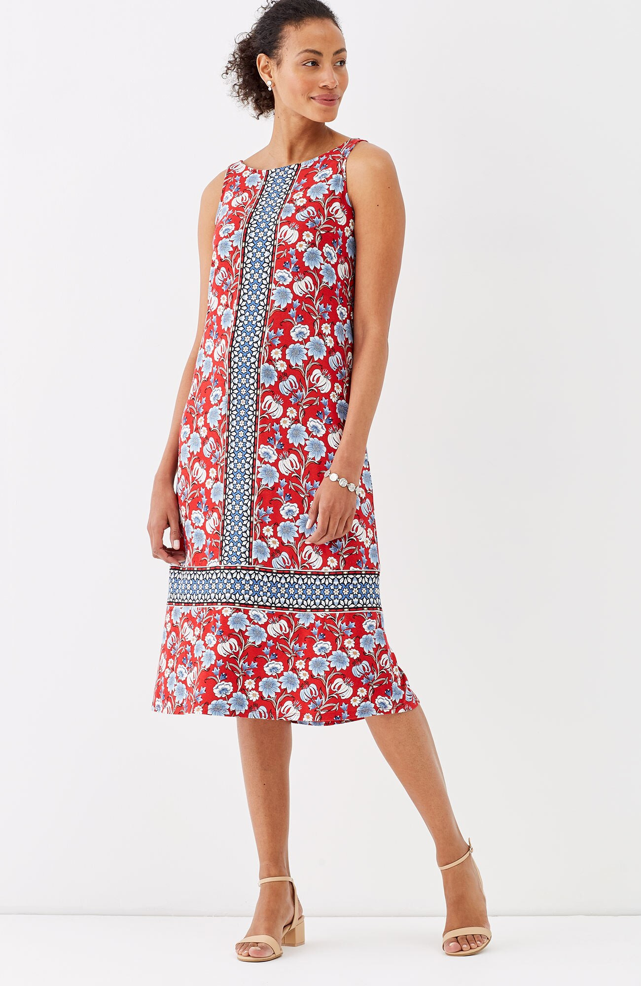 FLORAL KNIT A-LINE DRESS | J. Jill