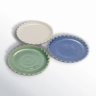 Olivine 8'' Stoneware Salad Or Dessert Plate , Set of 12 | Wayfair North America