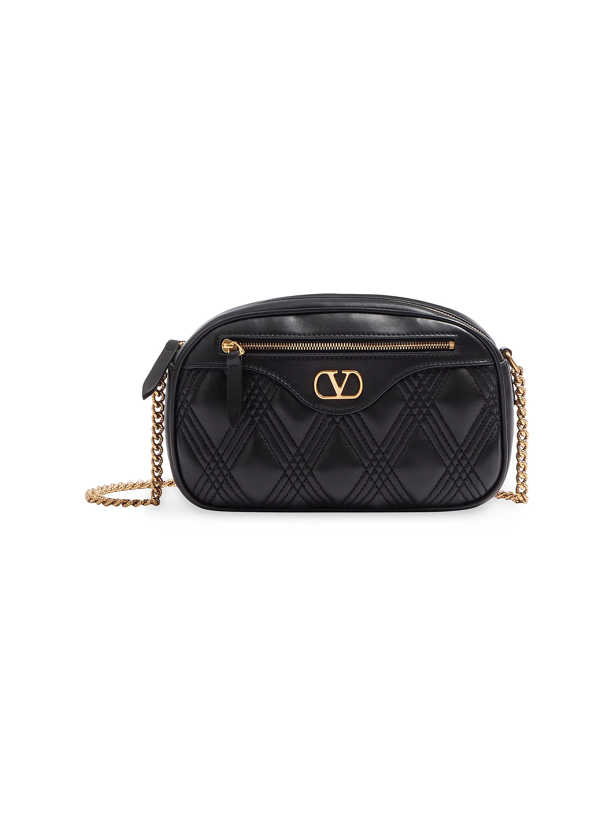 Valentino Garavani Quiltie 67 Medium Shoulder Bag in Quilted Nappa Leather | Saks Fifth Avenue | Saks Fifth Avenue