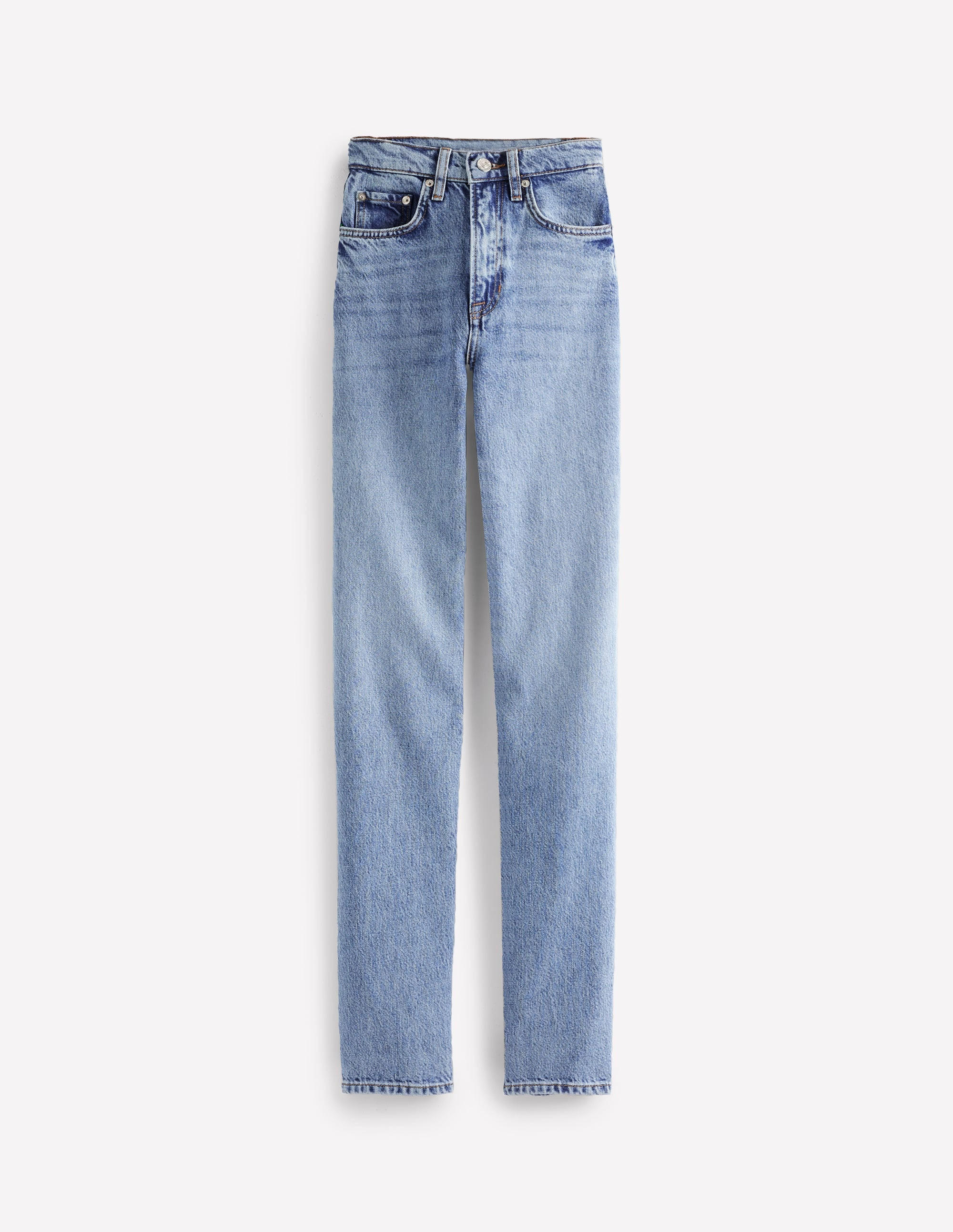 High Rise Straight Leg Jeans-Light Wash | Boden (US)