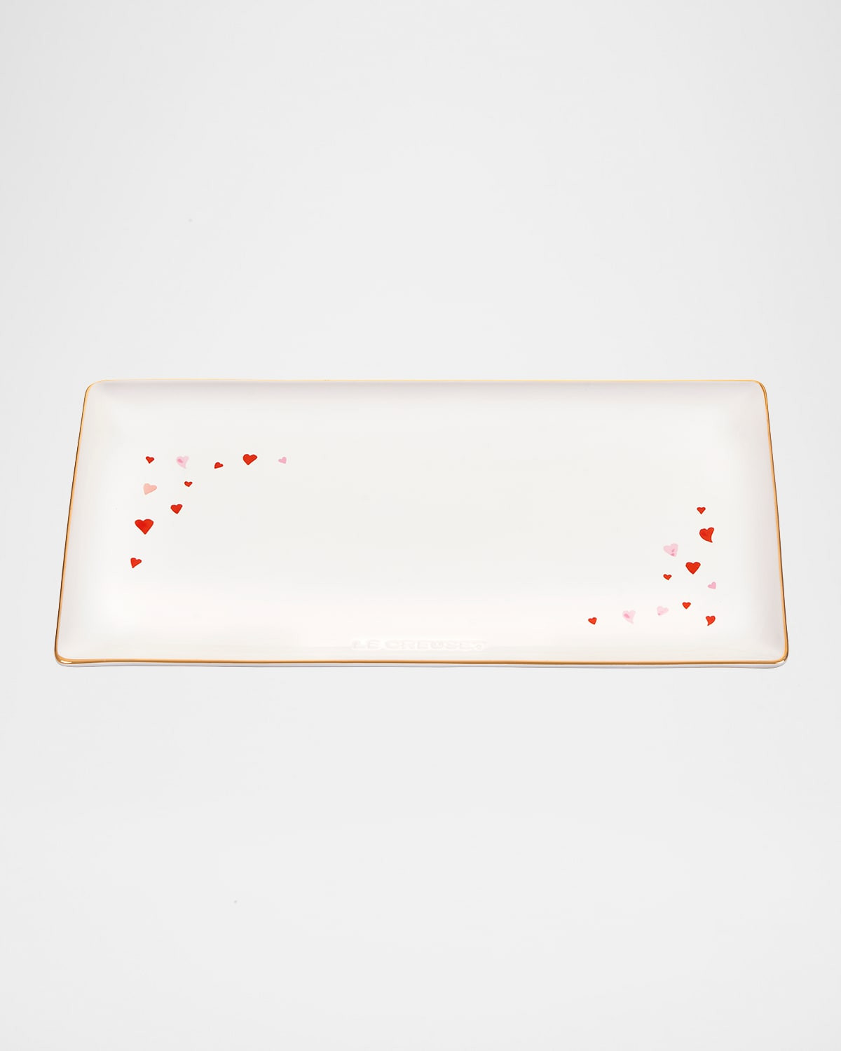 11" L'Amour Heart Rectangular Hostess Tray | Neiman Marcus