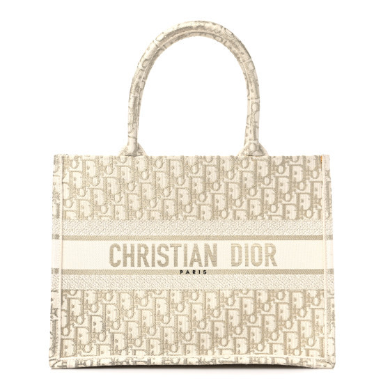 Oblique Medium Book Tote Gold Multicolor | FASHIONPHILE (US)