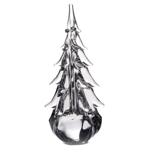 Simon Pearce Modern Classic Vermont Five-Sided Evergreen Glass Tree - 10" | Kathy Kuo Home