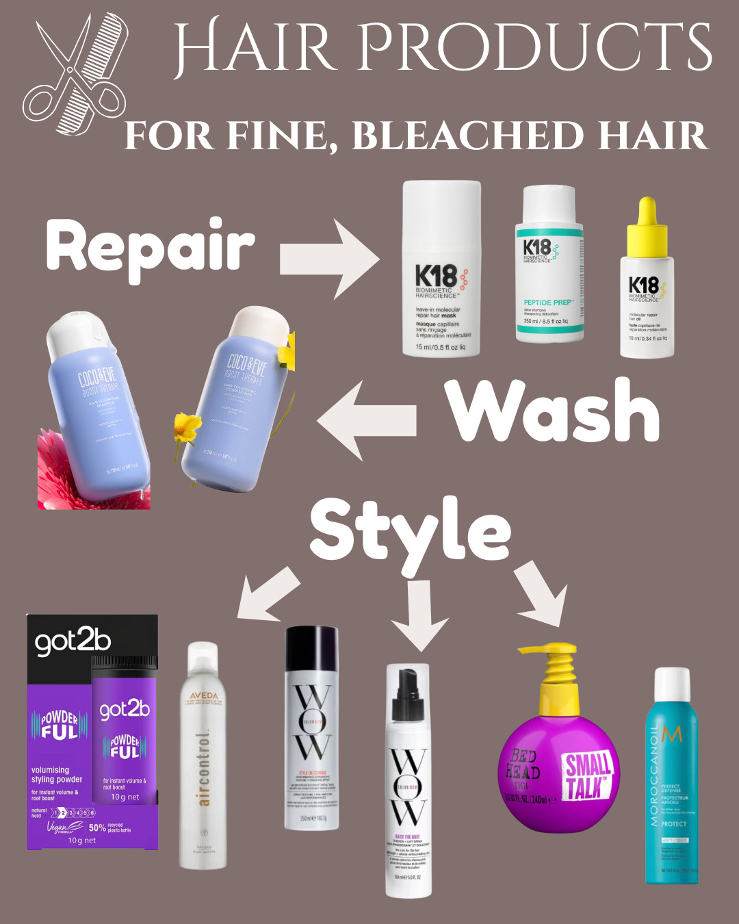 Current Favourite Repair and Styling Products For Fine, Bleached Hair 

 #LTKOver40 #LTKBeauty