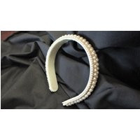 Pearl Head Band Bridal Accessory | Etsy (US)