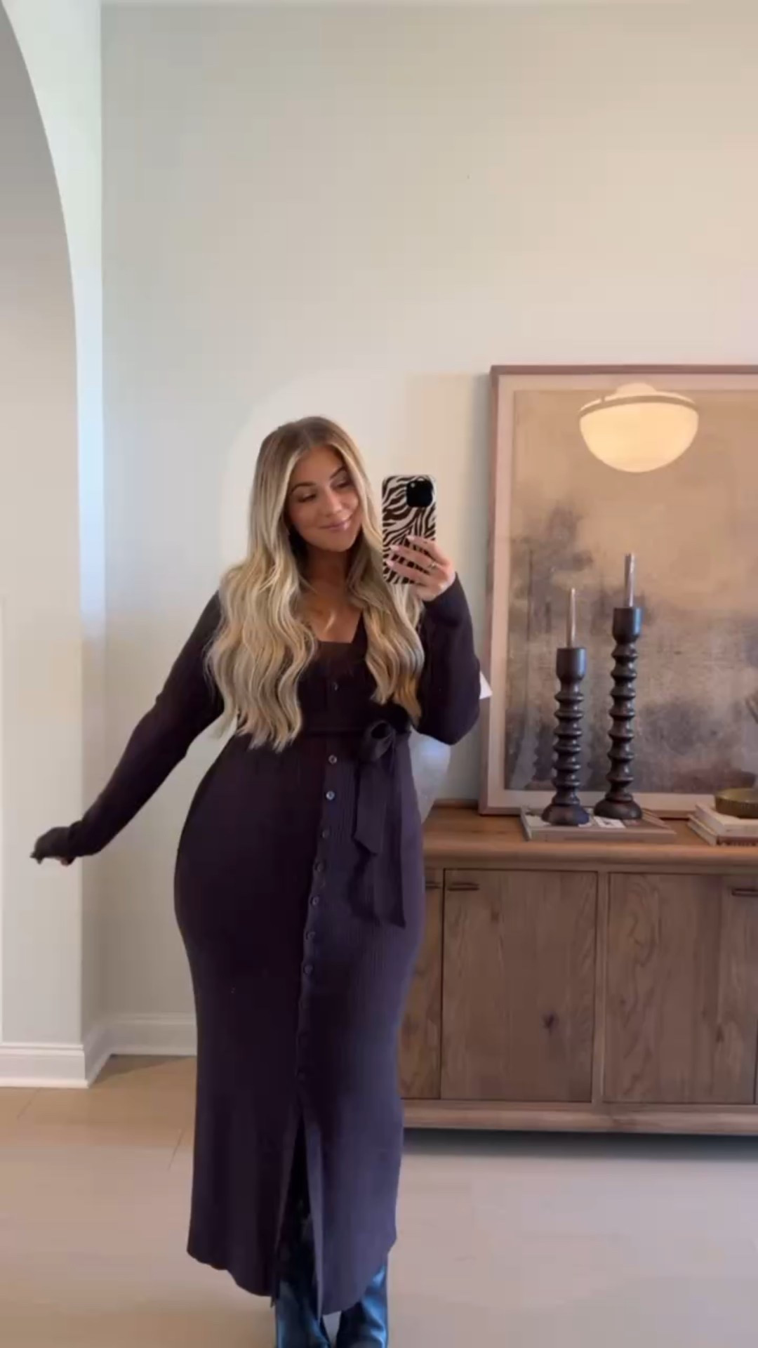 My dress from yesterday🤎 They restocked the same dress just without the tie so I linked a belt if you like that look

#LTKMidsize #LTKBump #LTKSaleAlert