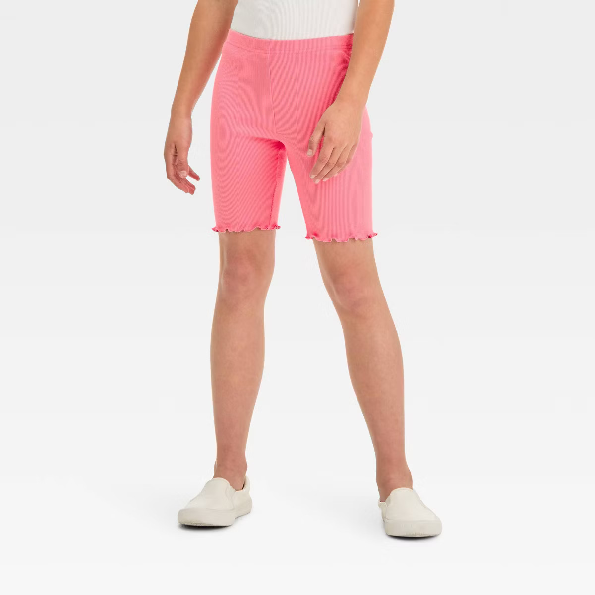 Girls' Ribbed Stretch Bike Shorts - Cat & Jack™ | Target