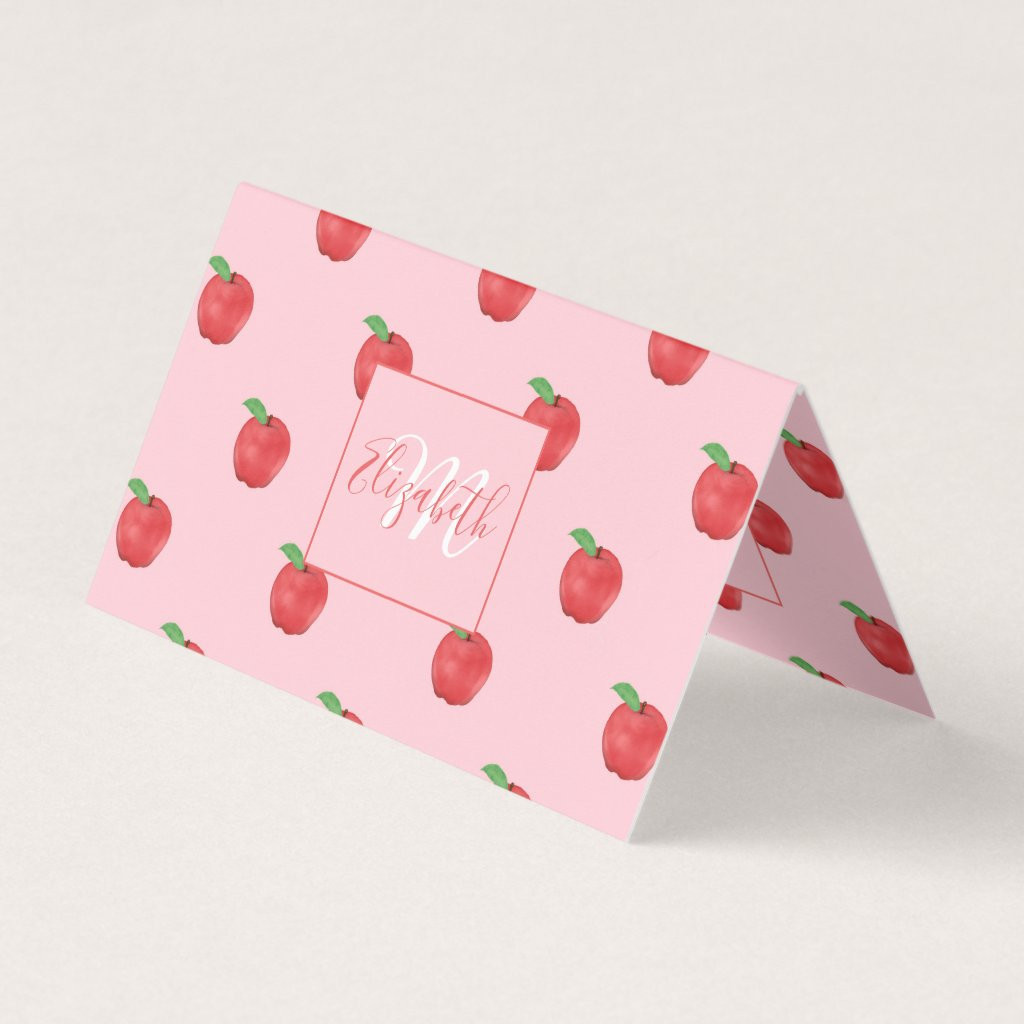 Pretty Pink Apples Fruits Summer Design | Zazzle