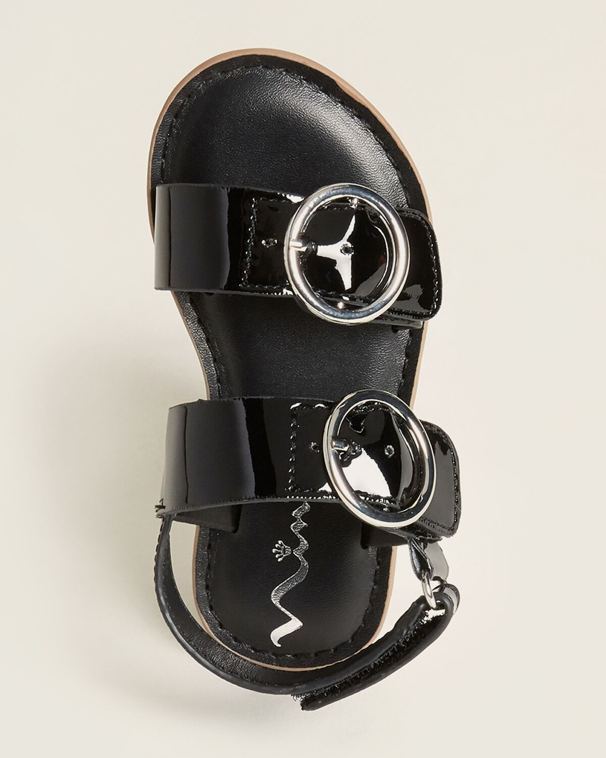 (Toddler Girls) Black Brunny Patent Flat Sandals | Century 21 Department Stores