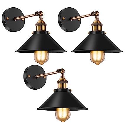 Vintage Wall Sconce Licperron Black Antique 240 Degree Adjustable Industrial Wall Light for Resta... | Amazon (US)