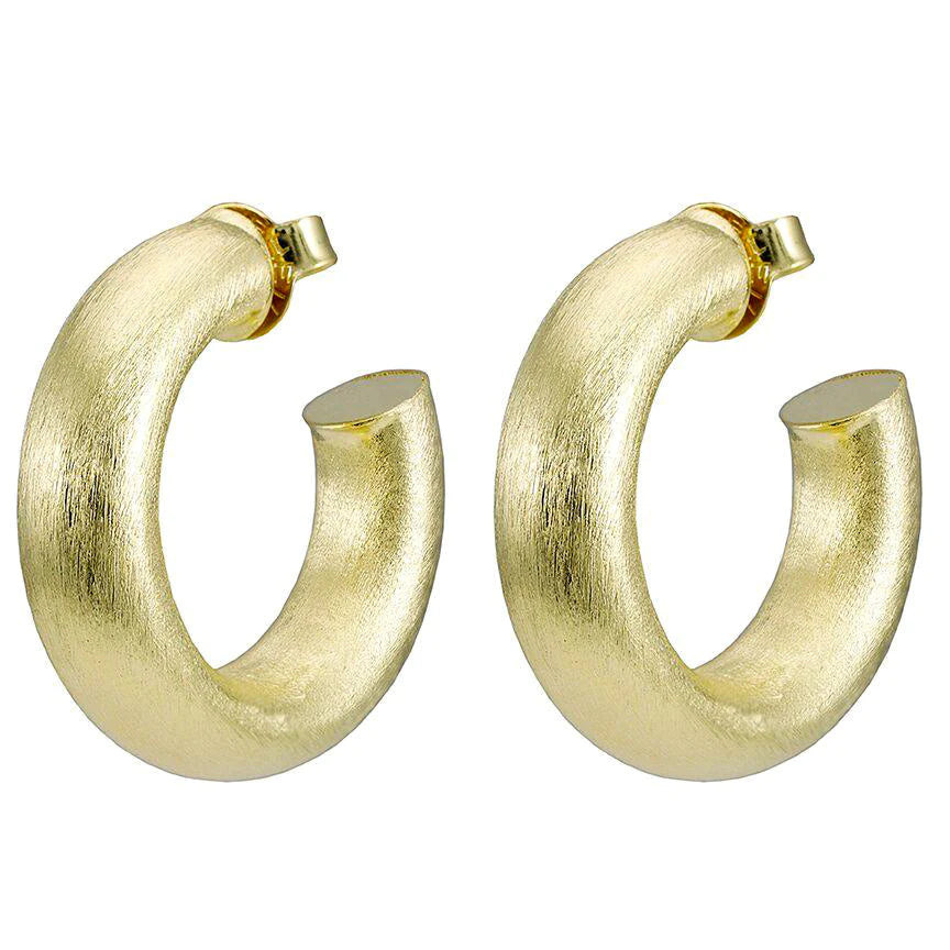 SMALL CHANTAL HOOPS GOLD | Simply Carolina