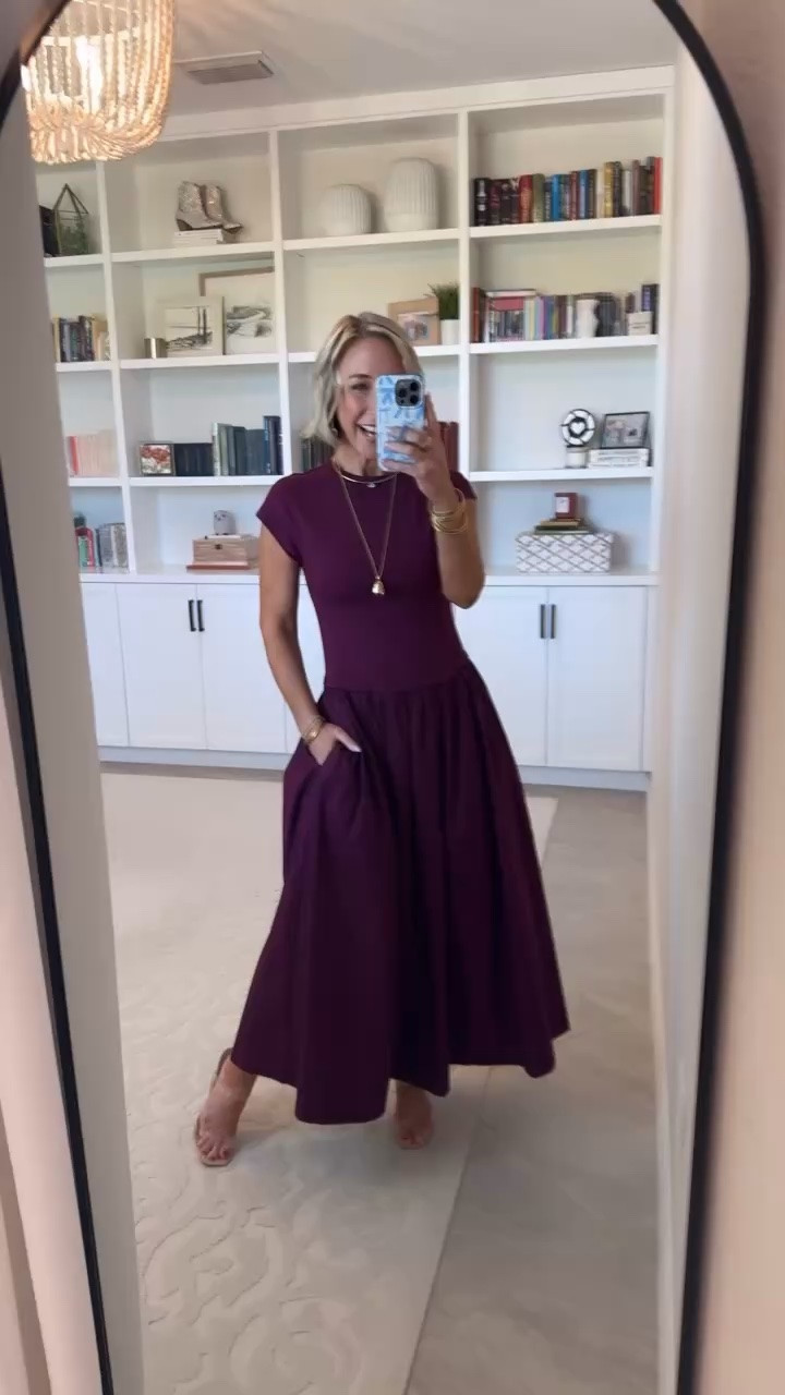 Walmart - more new dresses * Maxi Dress w/ Short Dolman Sleeves - size XS. $34. 2 colors. 
#LTKSeasonal#LTKOver40#LTKPetite
