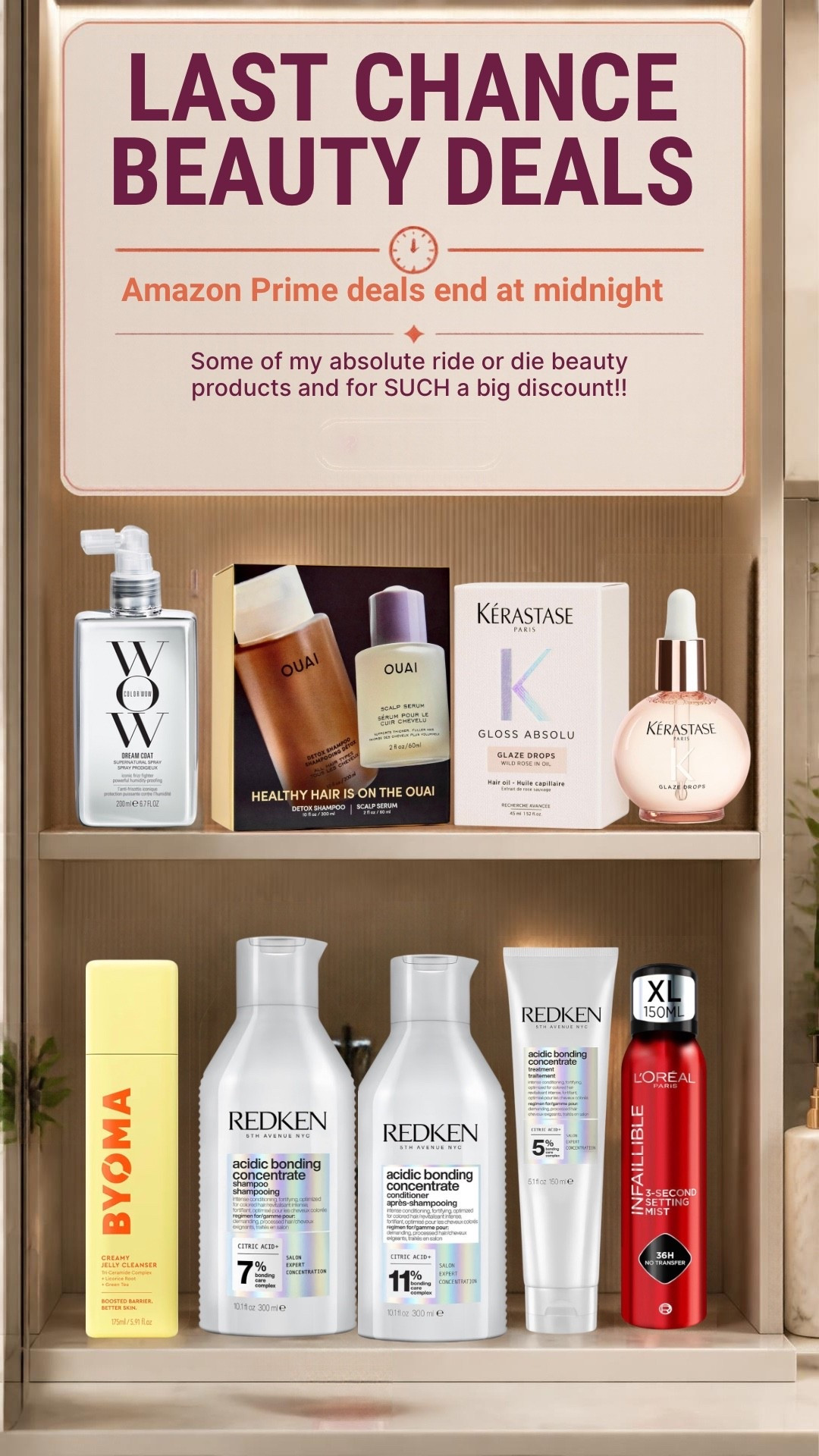 Some of my absolute ride or die beauty products that are SO heavily discounted on the Amazon Prime deals - ends at midnight 👏🏻 🫧