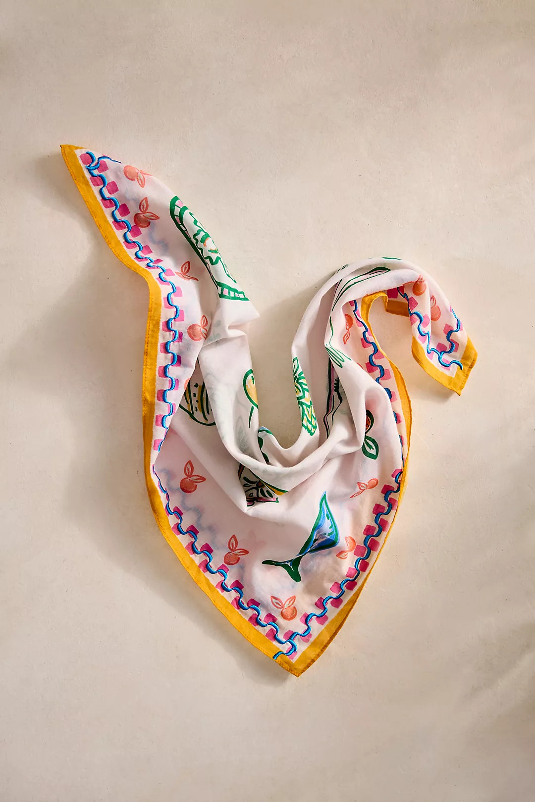 Italian Caf\u00e9 Cotton Bandana | Anthropologie (US)