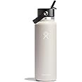 Hydro Flask Water Bottle - Insulated Stainless Steel - Wide Straw Lid, Non Spill, Leakproof in 40... | Amazon (US)