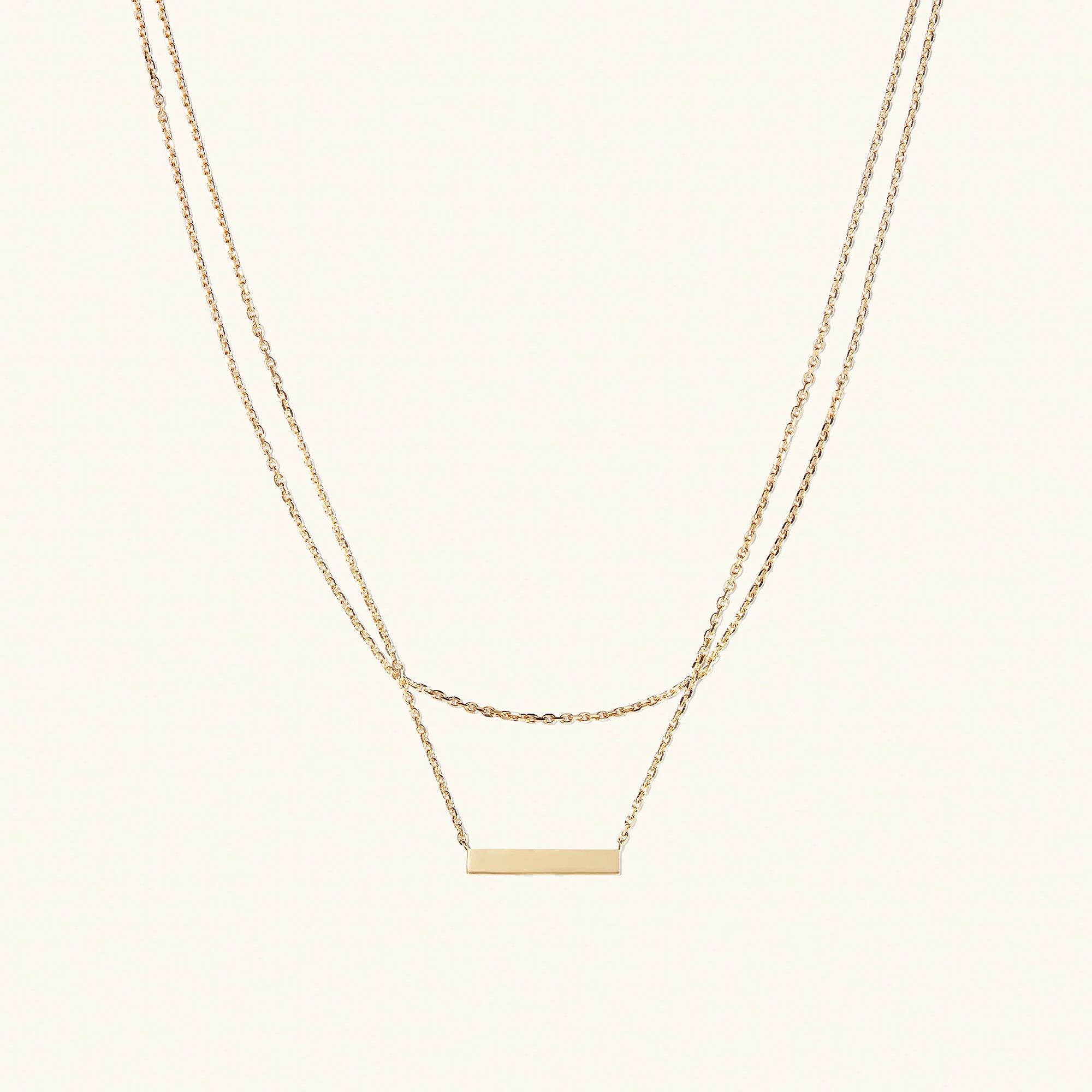 Layered Bar Necklace | Mejuri Fine Crew