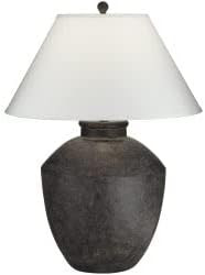 Pacific Coast Lighting 64V99 Massa Black Terracota 1-Light 150W Table Lamp | Amazon (US)