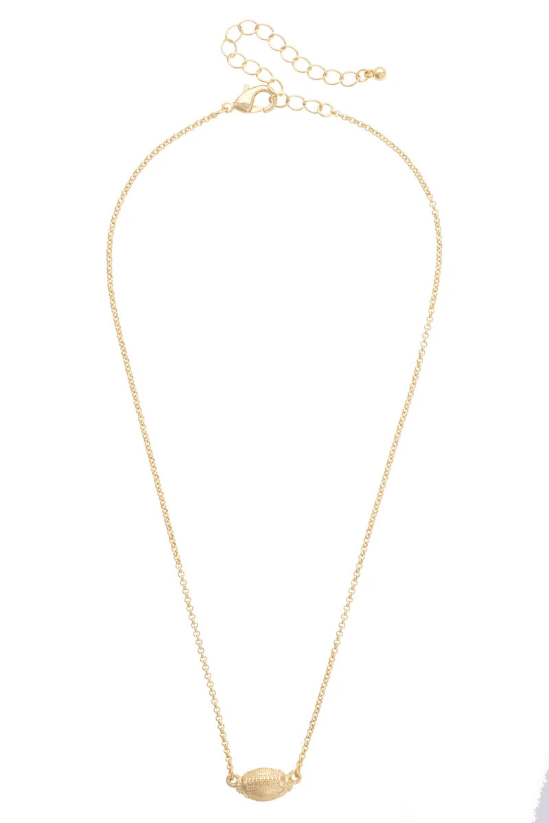 Football Necklace in Shiny Gold | CANVAS